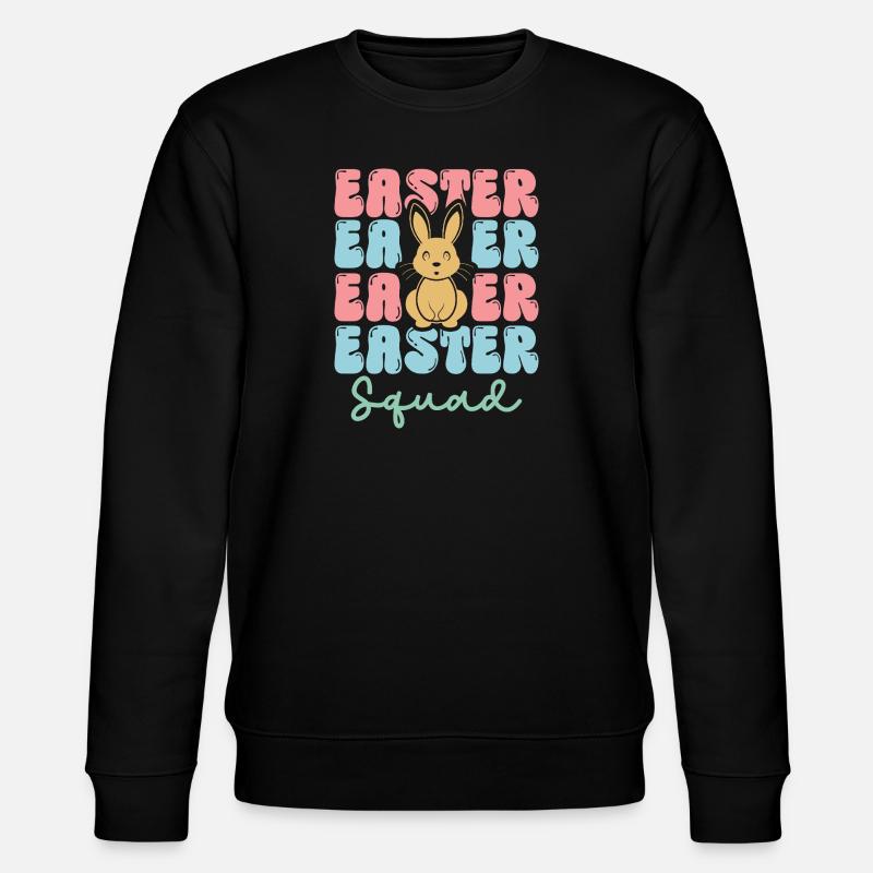 Easter squad - Stanley/Stella CHANGER Unisex Organic Sweatshirt - black