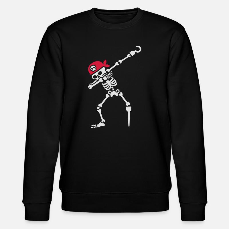 Dab / dabbing skeleton pirate - Sweat bio CHANGER Stanley/Stella Unisexe - noir