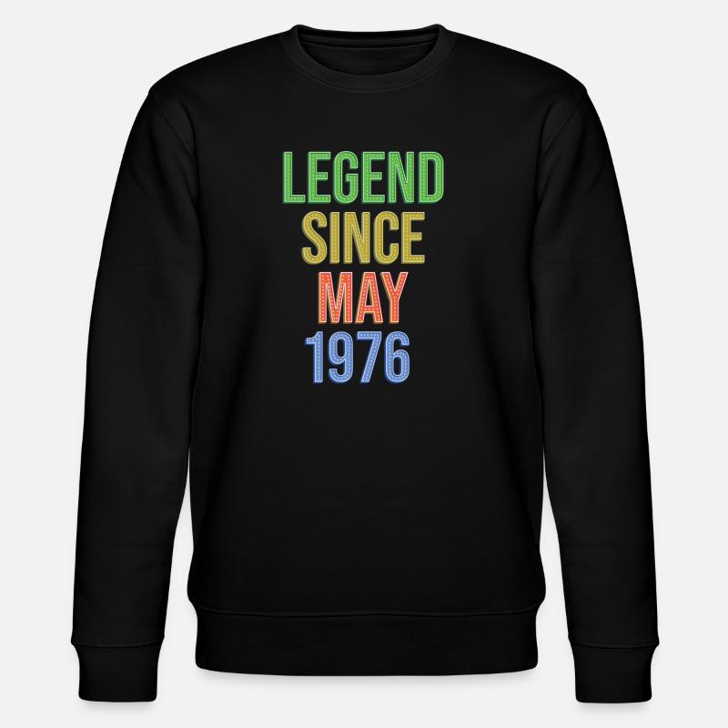 Legende seit Mai1976 - Stanley/Stella Unisex Bio-Sweatshirt CHANGER  - Schwarz