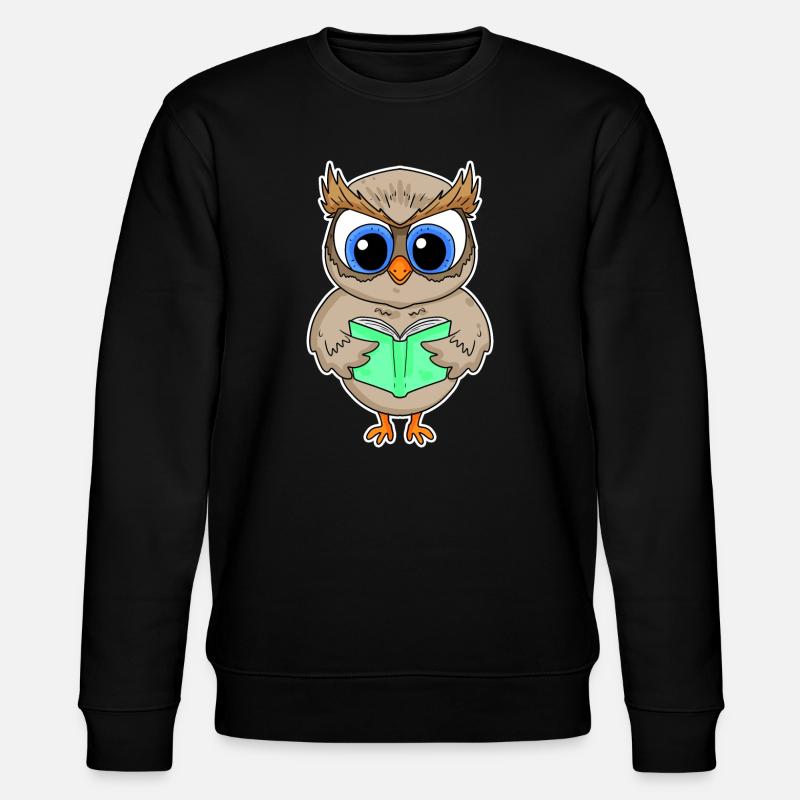 Lesen Buch Bücher Leser Geschenk - Stanley/Stella Unisex Bio-Sweatshirt CHANGER  - Schwarz