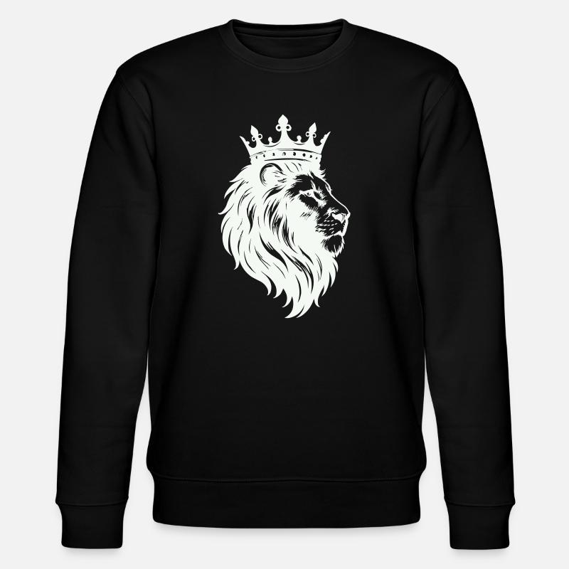 Couronne du Roi Lion - Sweat bio CHANGER Stanley/Stella Unisexe - noir