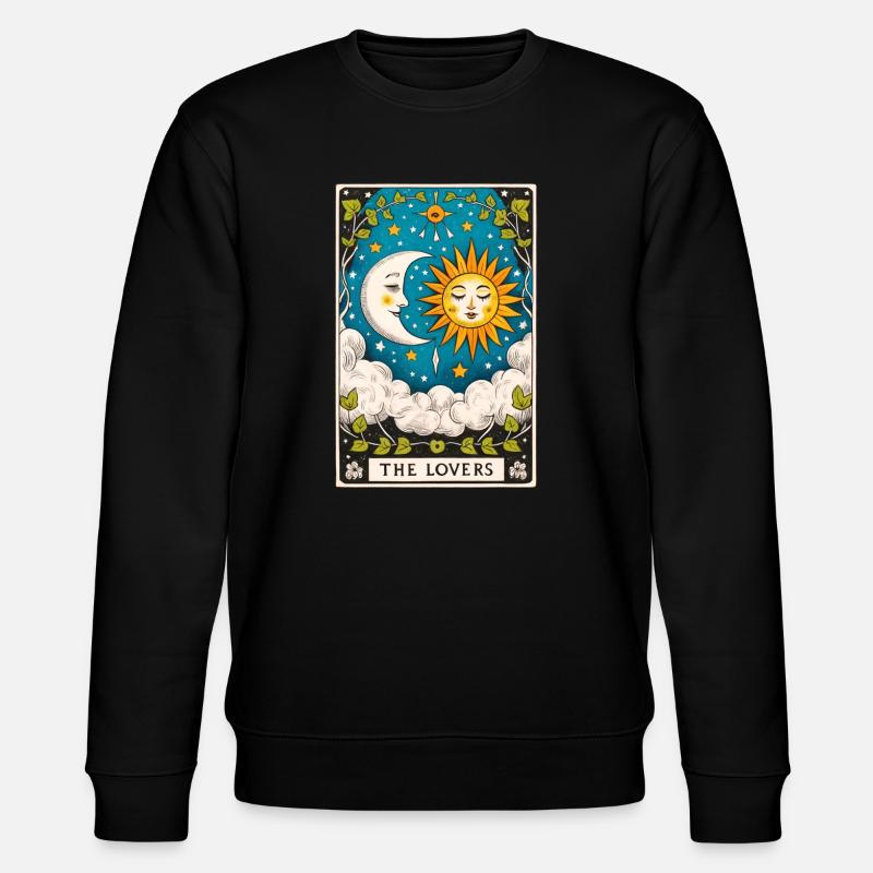 Lovers Tarot Sun Moon - Stanley/Stella CHANGER Unisex Organic Sweatshirt - black