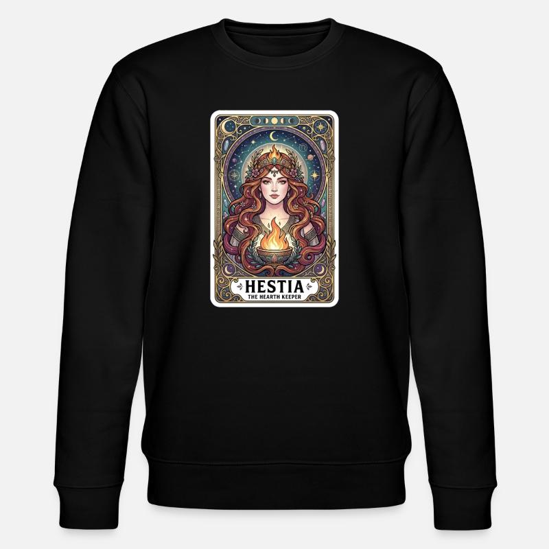 Hestia Tarotkarte - Stanley/Stella Unisex Bio-Sweatshirt CHANGER  - Schwarz