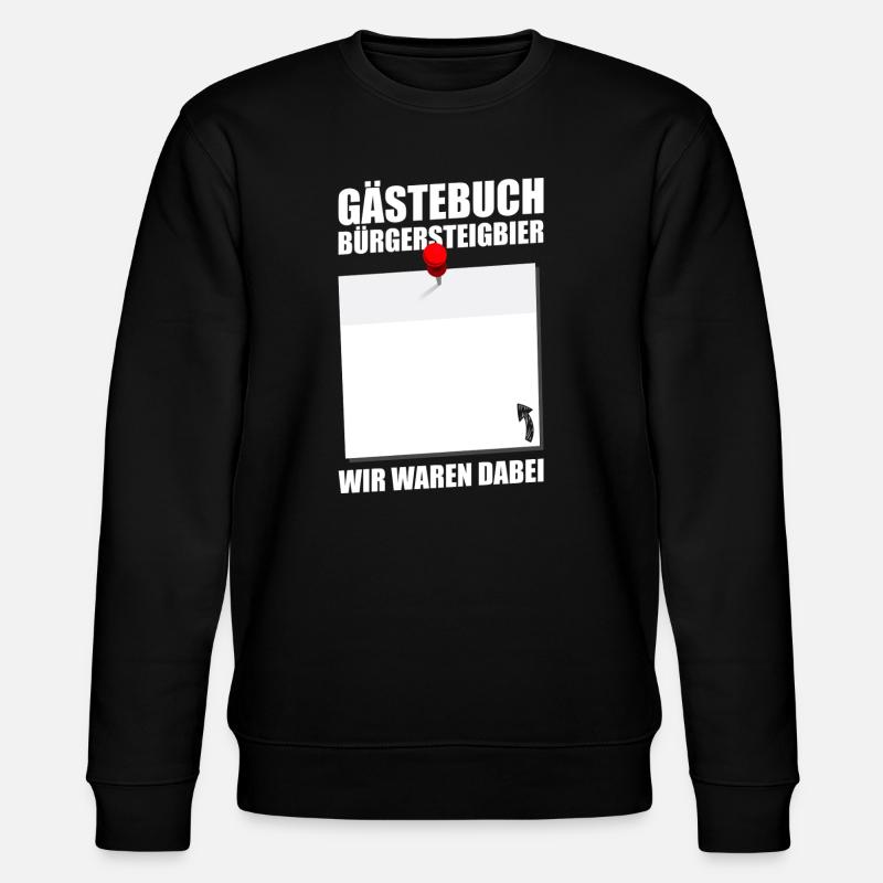 Gästebuch Bürgersteigbier Ortskontrollfahrt OKF - Stanley/Stella Unisex Bio-Sweatshirt CHANGER - Schwarz