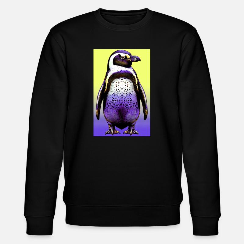 Pinguin - Stanley/Stella Unisex Bio-Sweatshirt CHANGER  - Schwarz