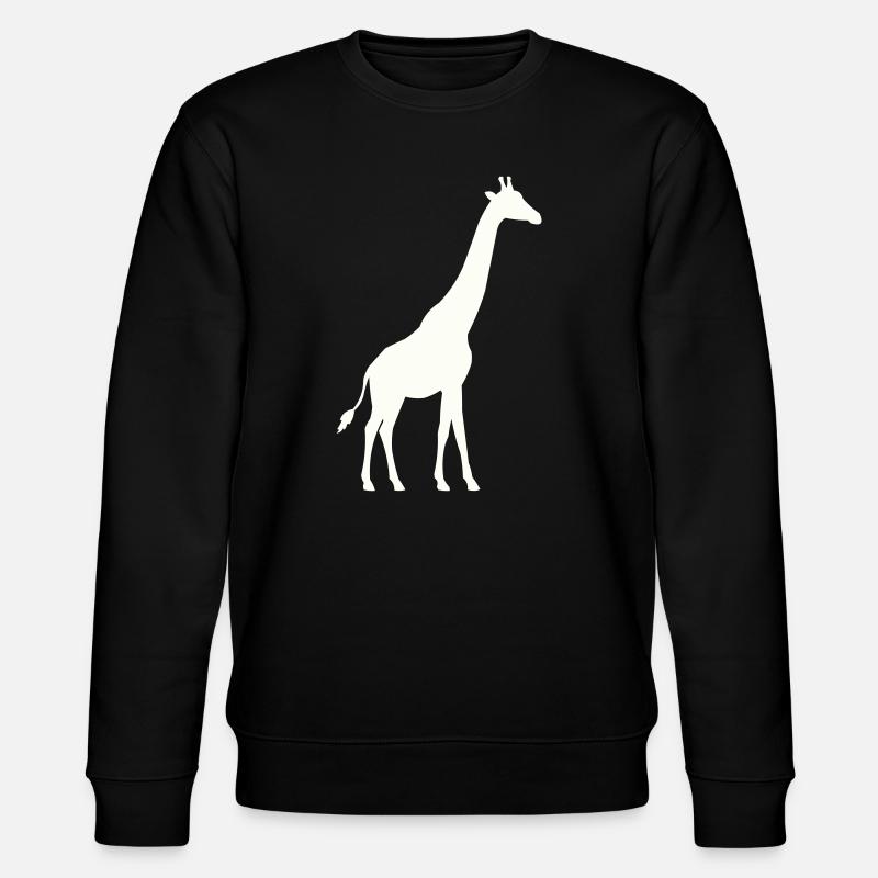 Giraffe Silhouette - Stanley/Stella Unisex Bio-Sweatshirt CHANGER - Schwarz