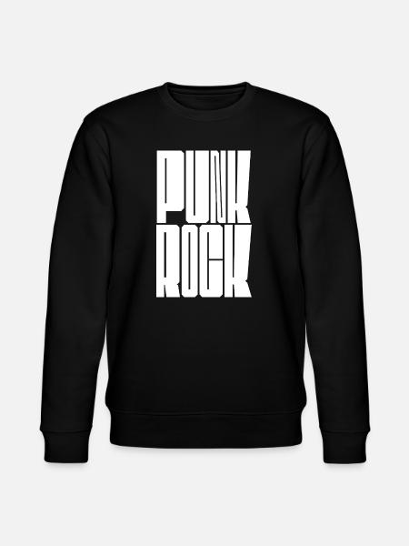 Punk Rock Stencil Bold - Stanley/Stella CHANGER Unisex Organic Sweatshirt - black