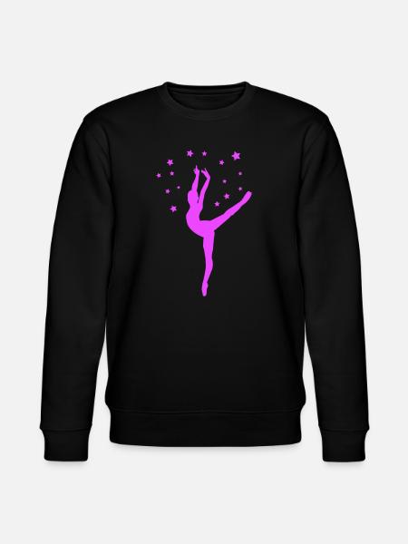 Neon-Tänzerin im Sternenzauber - Stanley/Stella Unisex Bio-Sweatshirt CHANGER  - Schwarz