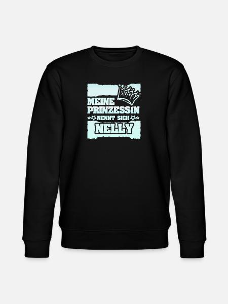 Nelly als Mädchenname - Stanley/Stella Unisex Bio-Sweatshirt CHANGER  - Schwarz