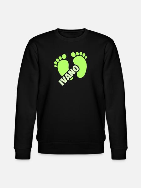 Ivano als Geburt - Stanley/Stella Unisex Bio-Sweatshirt CHANGER - Schwarz