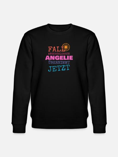 First name Angelie - Stanley/Stella CHANGER Unisex Organic Sweatshirt - black
