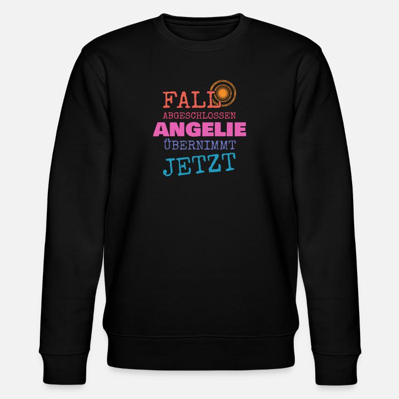 First name Angelie - Stanley/Stella CHANGER Unisex Organic Sweatshirt - black