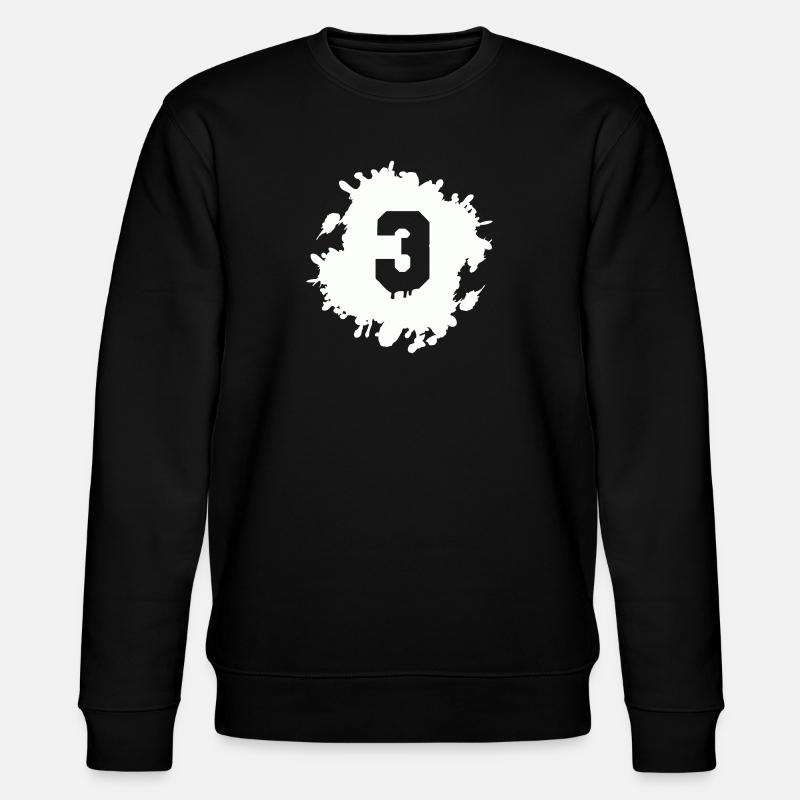 3 blobs - Stanley/Stella CHANGER Unisex Organic Sweatshirt - black