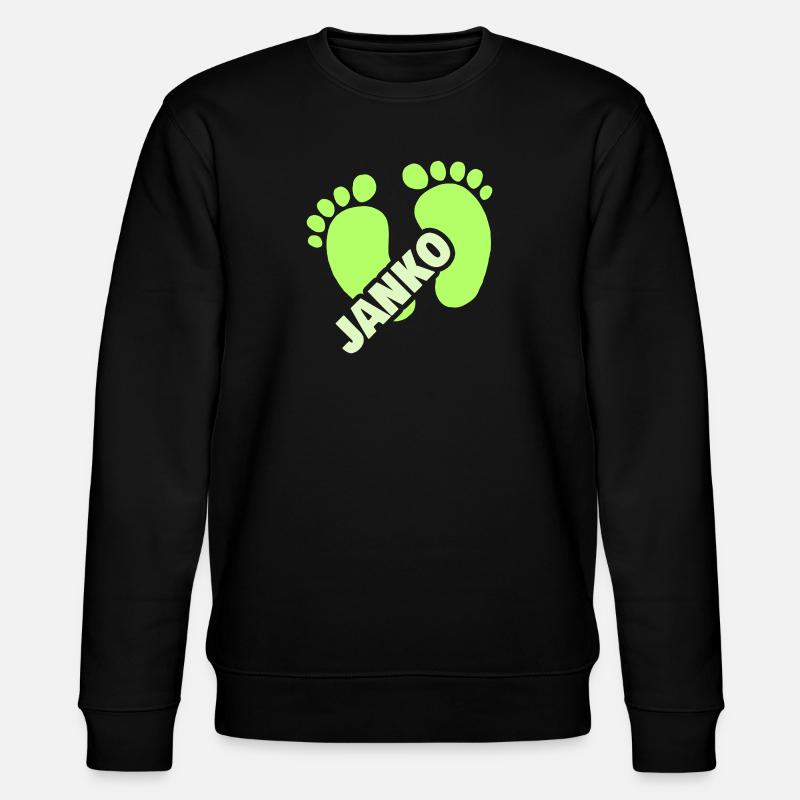 Geburt Janko - Stanley/Stella Unisex Bio-Sweatshirt CHANGER  - Schwarz