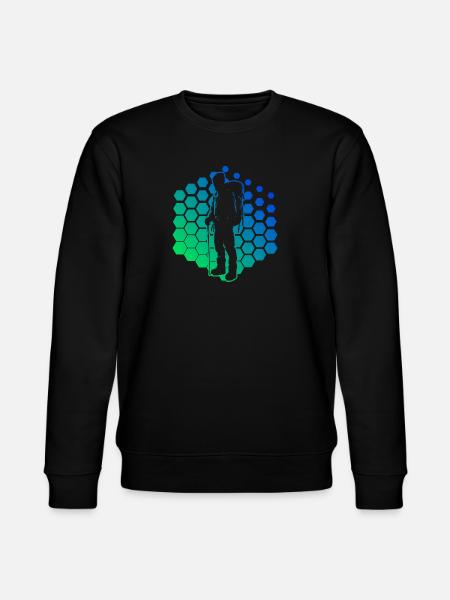 Climber Bouldern Boulder Kletterer Climbing - Stanley/Stella Unisex Bio-Sweatshirt CHANGER - Schwarz
