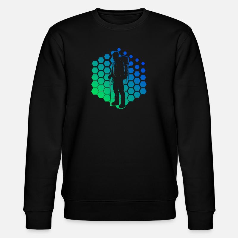 Climber Bouldering Boulder Climber Climbing - Stanley/Stella CHANGER Unisex Organic Sweatshirt - black