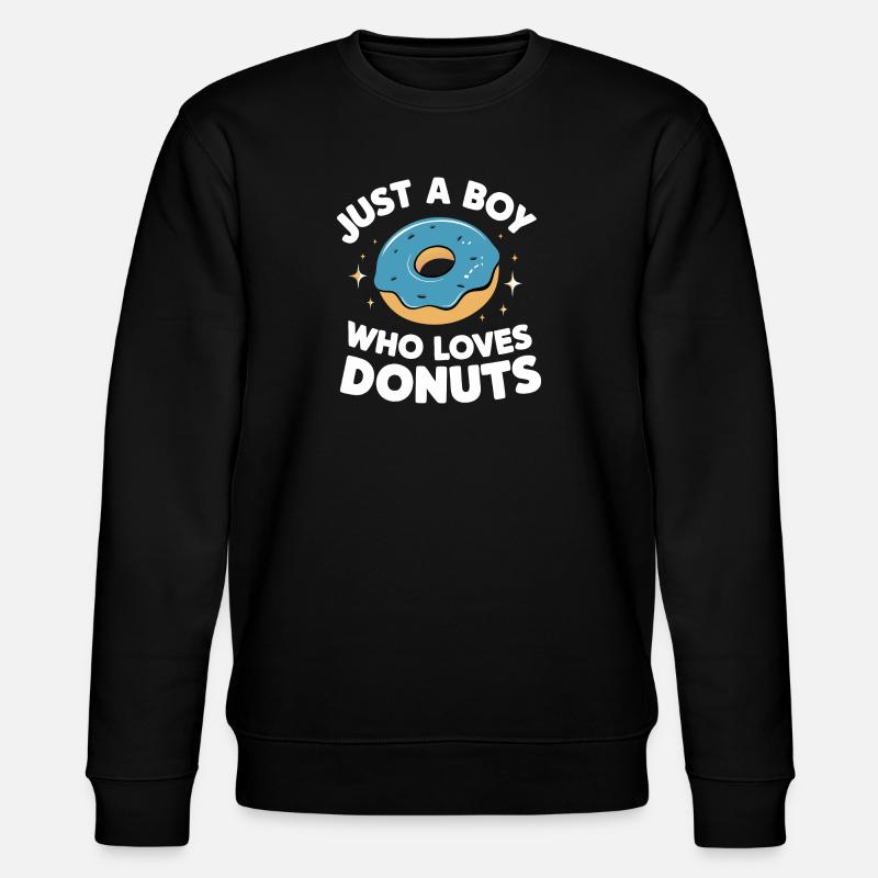 Donut Donuts Candy Bagel - Stanley/Stella CHANGER Unisex Organic Sweatshirt - black