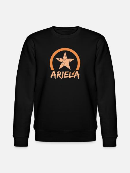 First name Ariela - Stanley/Stella CHANGER Unisex Organic Sweatshirt - black