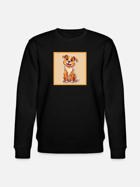 Dog Cartoon 7 - Stanley/Stella CHANGER Unisex Organic Sweatshirt - black