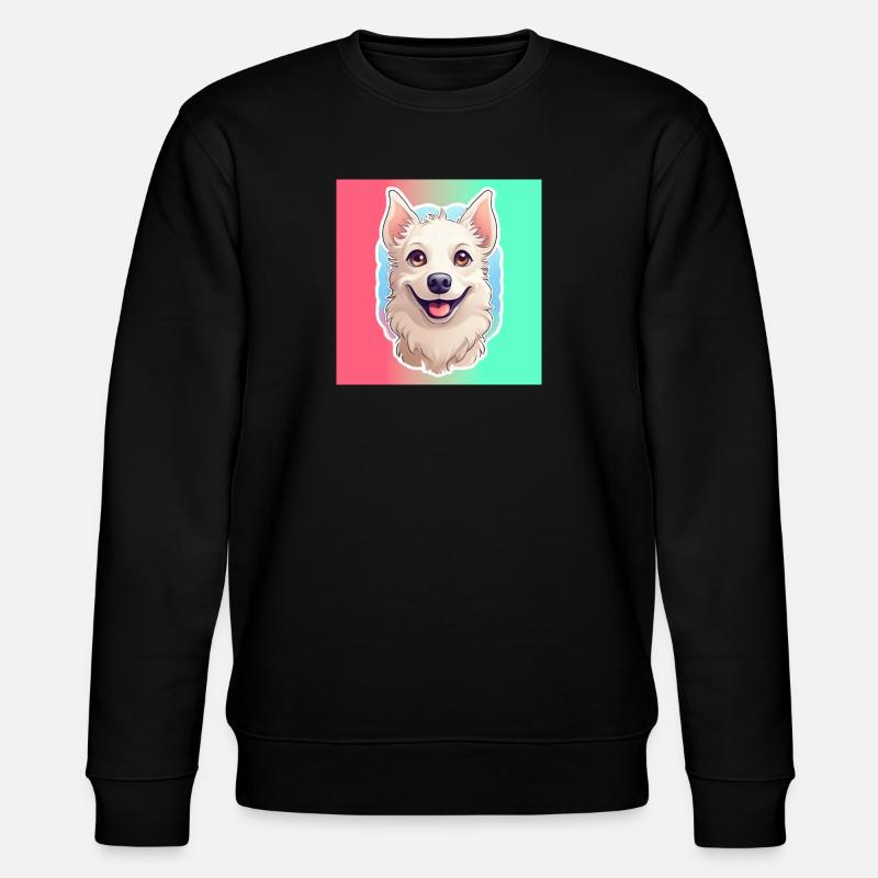 Hunde-Karikatur 10 - Stanley/Stella Unisex Bio-Sweatshirt CHANGER  - Schwarz
