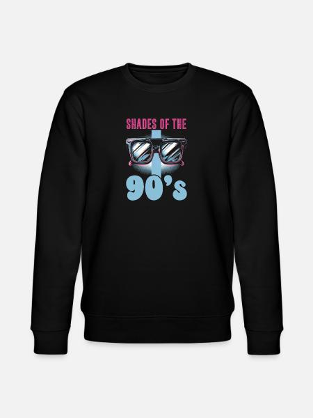 90s Music Lover, 90s, - Stanley/Stella CHANGER Unisex Organic Sweatshirt - black