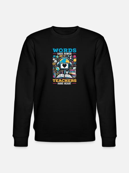 Ell-teacher teaching English learner - Stanley/Stella CHANGER Unisex Organic Sweatshirt - black