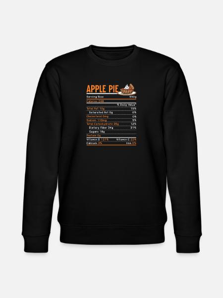 Apple pie food lovers, - Stanley/Stella CHANGER Unisex Organic Sweatshirt - black