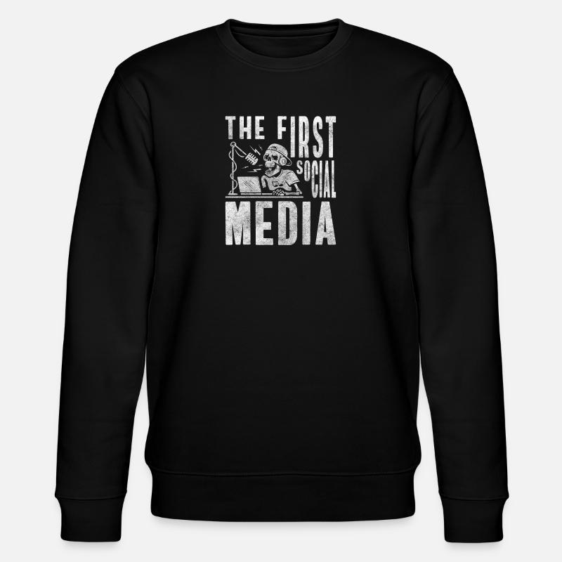 Radio Transmitter Herz - Stanley/Stella Unisex Bio-Sweatshirt CHANGER - Schwarz