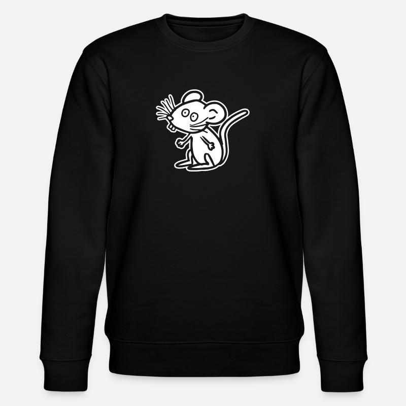 Rat Mouse - Stanley/Stella CHANGER Unisex Organic Sweatshirt - black