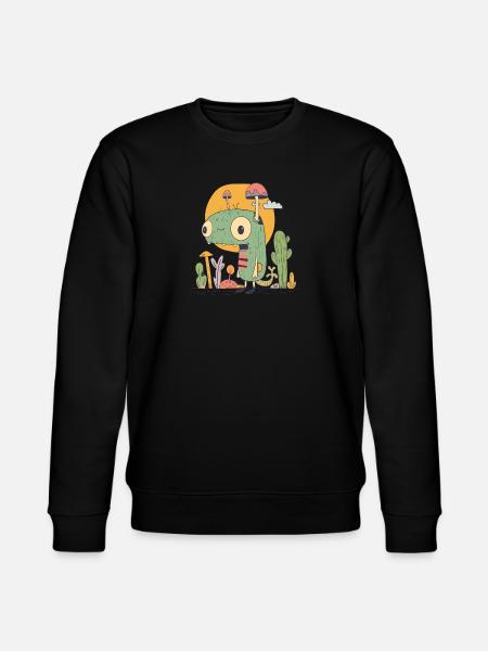 Little monster in nature - Stanley/Stella CHANGER Unisex Organic Sweatshirt - black