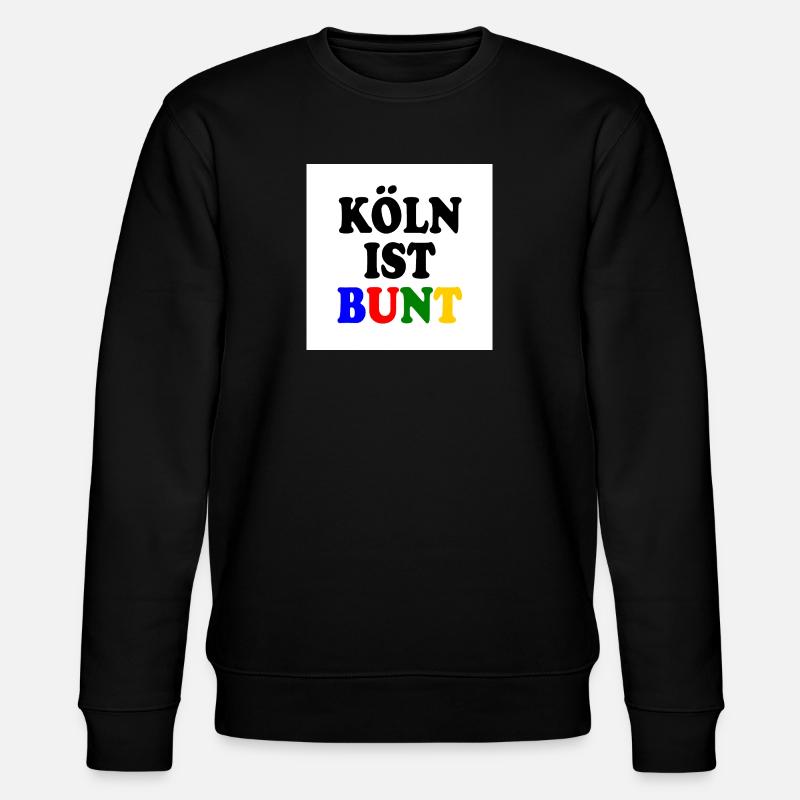Cologne is colourful - Stanley/Stella CHANGER Unisex Organic Sweatshirt - black