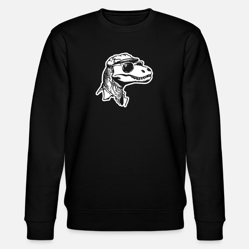 Dino Dinosaur - Stanley/Stella CHANGER Unisex Organic Sweatshirt - black