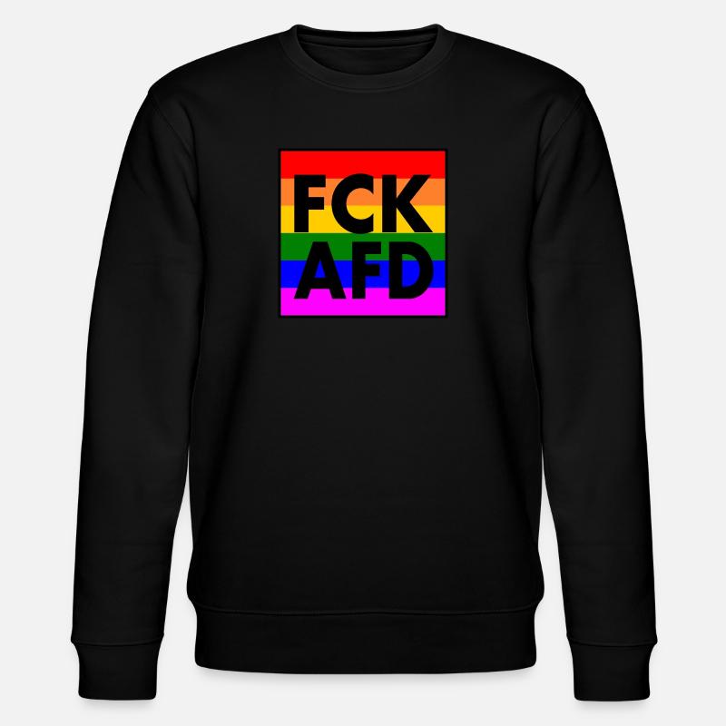 Fck afd - Stanley/Stella Unisex Bio-Sweatshirt CHANGER  - Schwarz