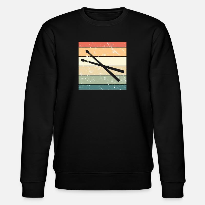 Drumsticks rétro Batteur - Sweat bio CHANGER Stanley/Stella Unisexe - noir
