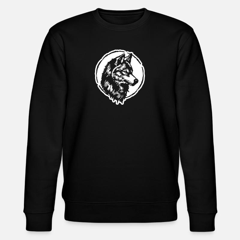 Wolf - Stanley/Stella Unisex Bio-Sweatshirt CHANGER  - Schwarz