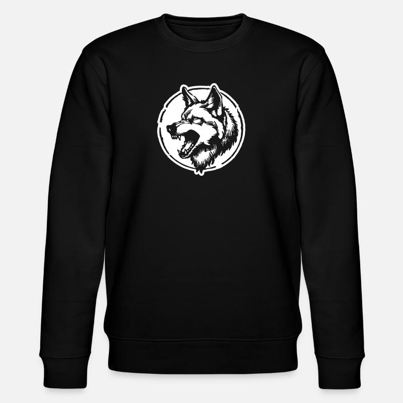 Wolf - Stanley/Stella Unisex Bio-Sweatshirt CHANGER  - Schwarz