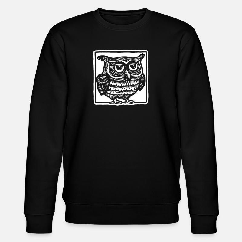 Owl - Stanley/Stella CHANGER Unisex Organic Sweatshirt - black