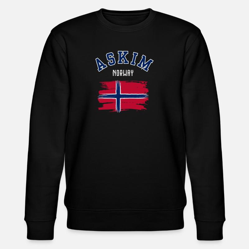 Askim Norwegen - Stanley/Stella Unisex Bio-Sweatshirt CHANGER  - Schwarz