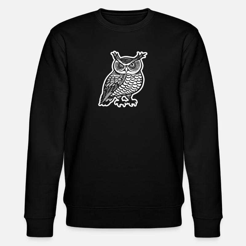 hibou hibou hibou oiseau - Sweat bio CHANGER Stanley/Stella Unisexe - noir