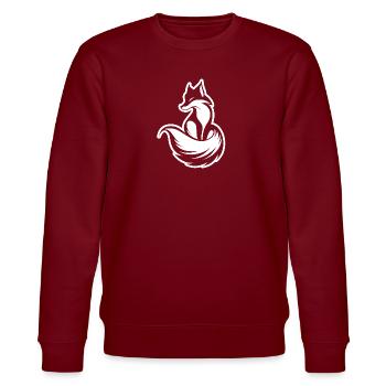 Fuchs Füchse - Stanley/Stella Unisex Bio-Sweatshirt CHANGER  - Burgunderrot - Vorne - Nik (191cm) & Marisol (170cm)