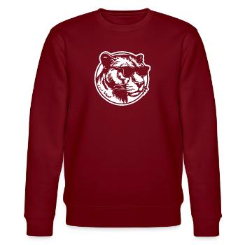 Panther - Stanley/Stella CHANGER Unisex Organic Sweatshirt - burgundy - Front - Nik (191cm) & Marisol (170cm)