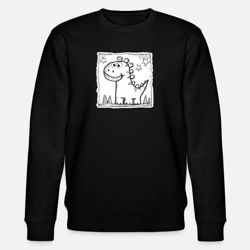 Dinosaure Dino - Sweat bio CHANGER Stanley/Stella Unisexe - noir