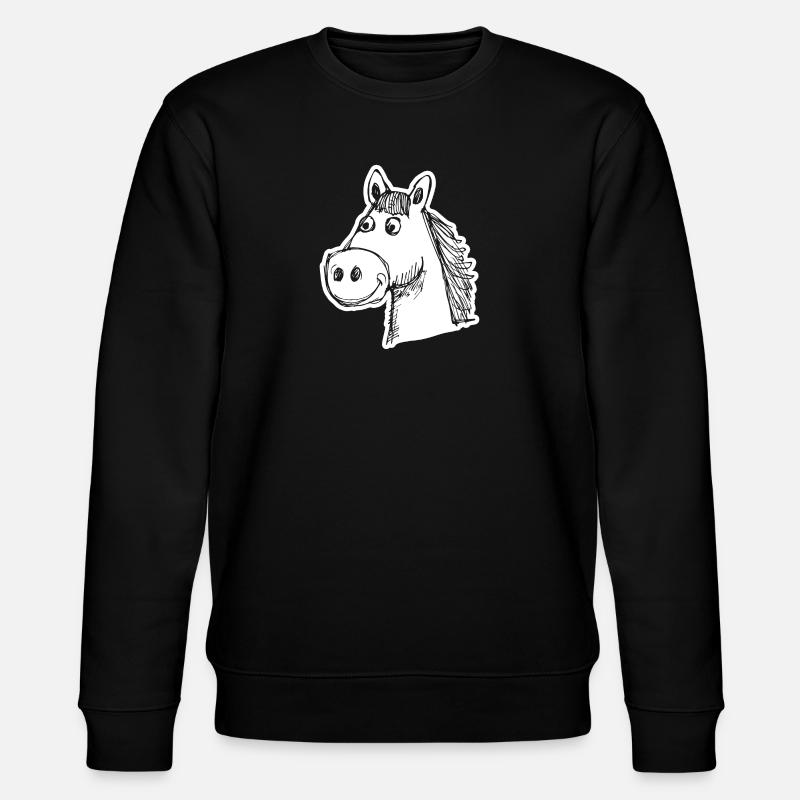Cheval Chevaux Équitation Cavalier - Sweat bio CHANGER Stanley/Stella Unisexe - noir