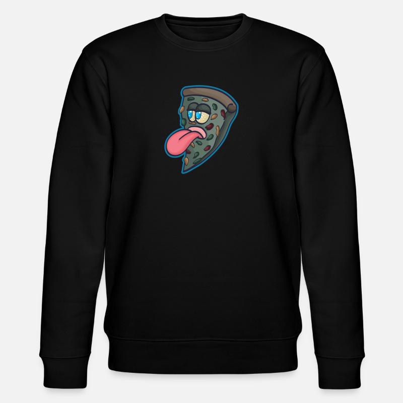 Pizzastück Pizzeria - Stanley/Stella Unisex Bio-Sweatshirt CHANGER  - Schwarz