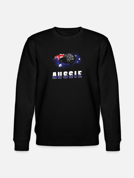 Australia Flag Animals - Stanley/Stella CHANGER Unisex Organic Sweatshirt - black