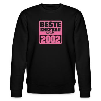 2002 - Stanley/Stella CHANGER Unisex Organic Sweatshirt - black - Front - Nik (191cm) & Marisol (170cm)