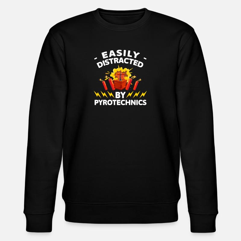 Pyrotechnics Highlight - Stanley/Stella CHANGER Unisex Organic Sweatshirt - black