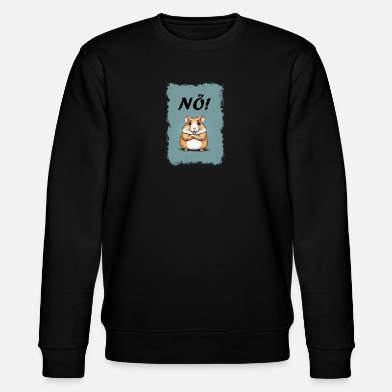 Nö! - Hamster - Stanley/Stella Unisex Bio-Sweatshirt CHANGER  - Schwarz
