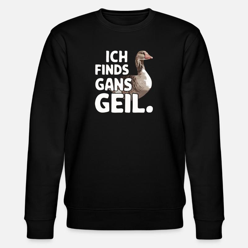 Ferme d’animaux d’oies d’oie - Sweat bio CHANGER Stanley/Stella Unisexe - noir