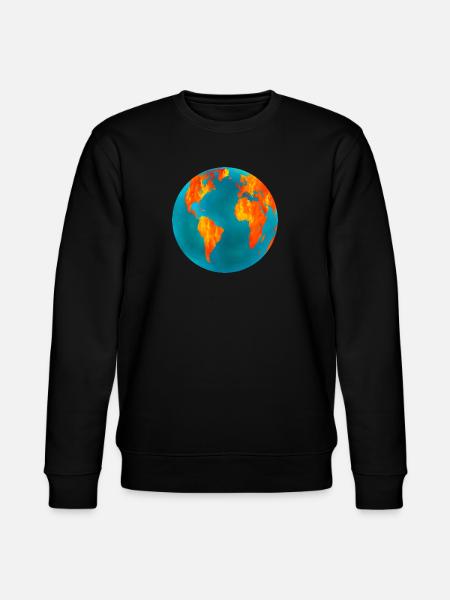 Earth Fire and Ice - Stanley/Stella CHANGER Unisex Organic Sweatshirt - black